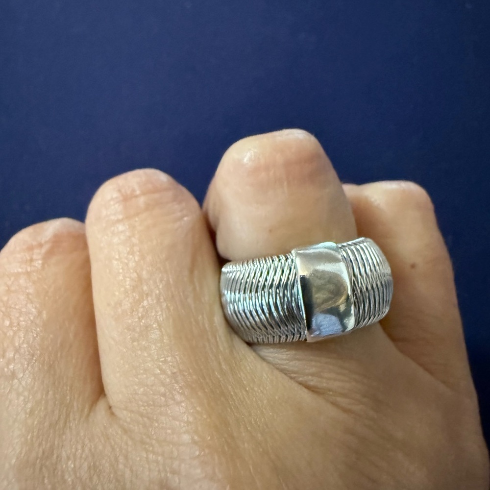 Designer Roberto Coin Sterling Silver Statement R… - image 2